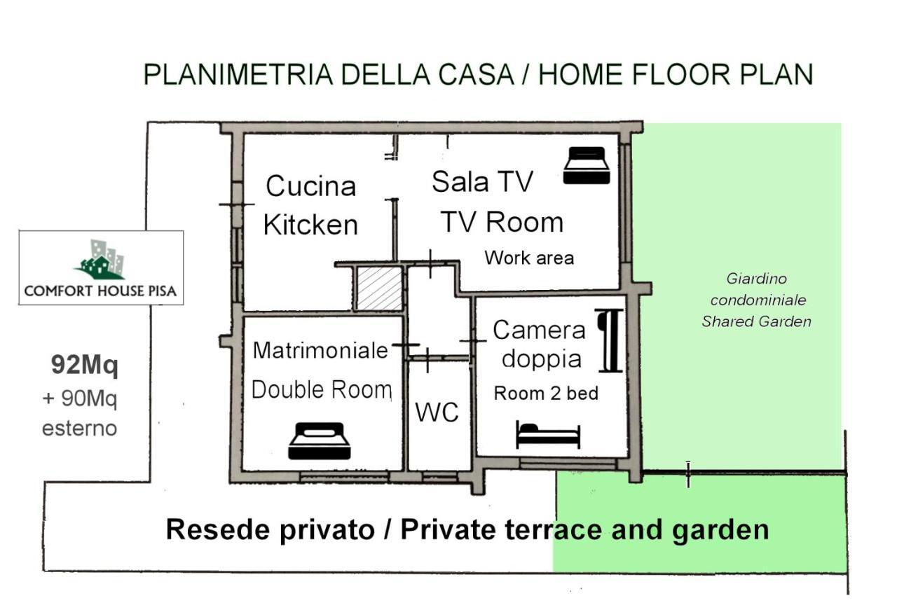 Comfort House Pisa Dış mekan fotoğraf